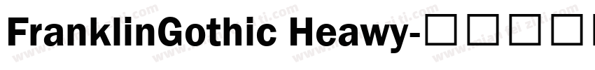 FranklinGothic Heawy字体转换
